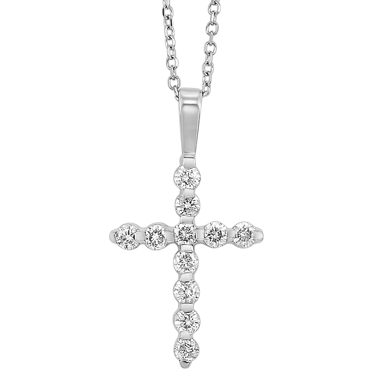 14KTW Diamond Cross Fashion Pendant 1/2Ct