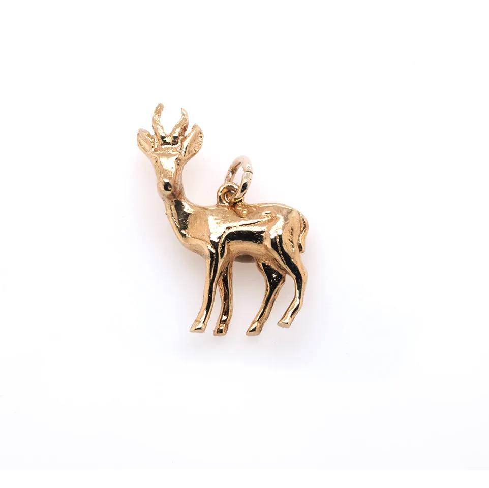 9ct Gold Deer Charm