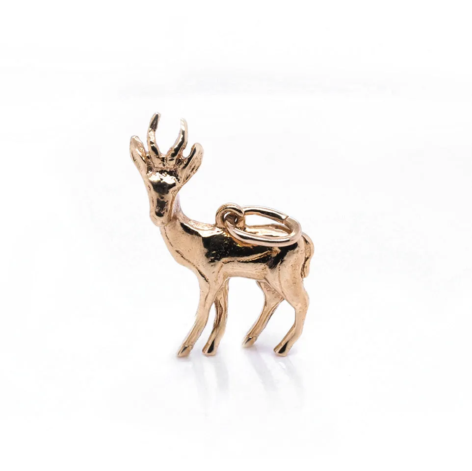 9ct Gold Deer Charm