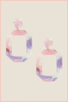 Acetate Marble Earrings