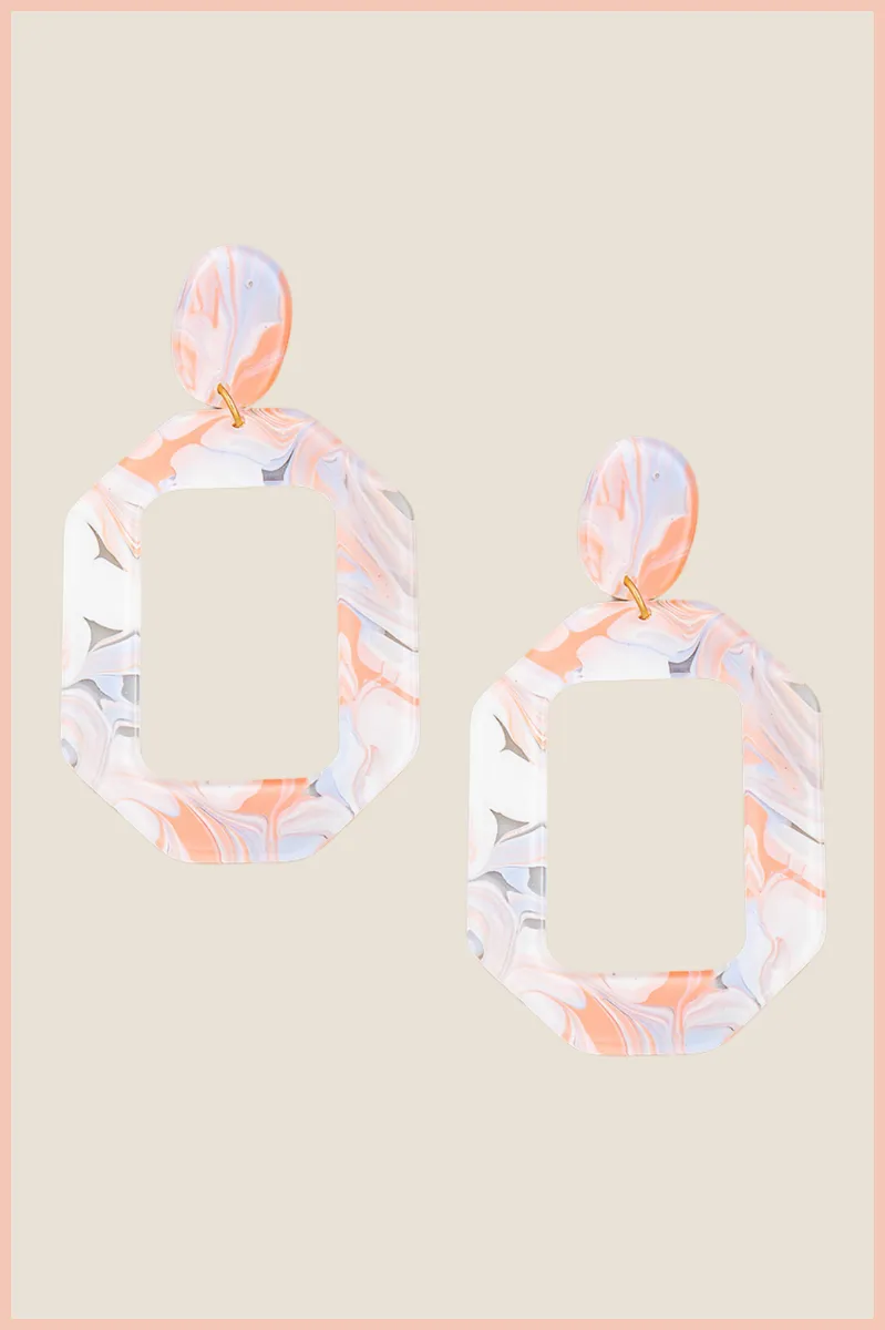 Acetate Marble Earrings