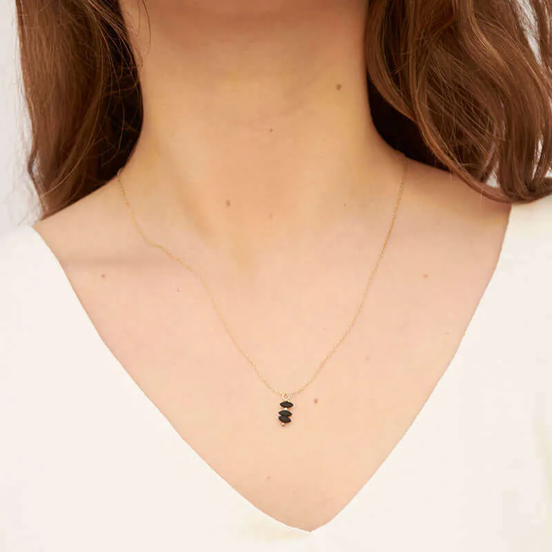 ANNA BEAD DROP PENDANT NECKLACE