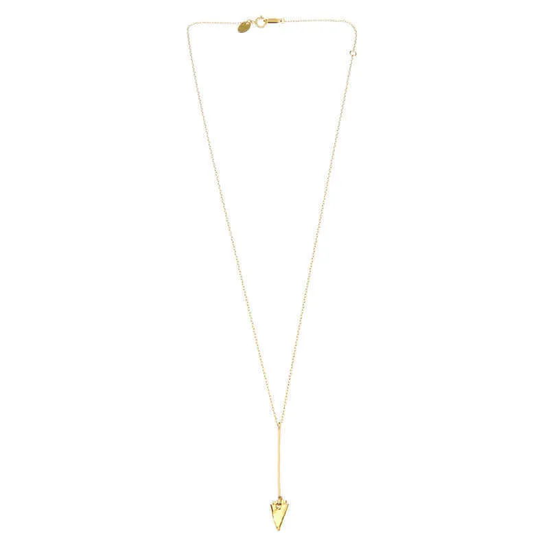 ARROW SHORT DROP PENDANT NECKLACE