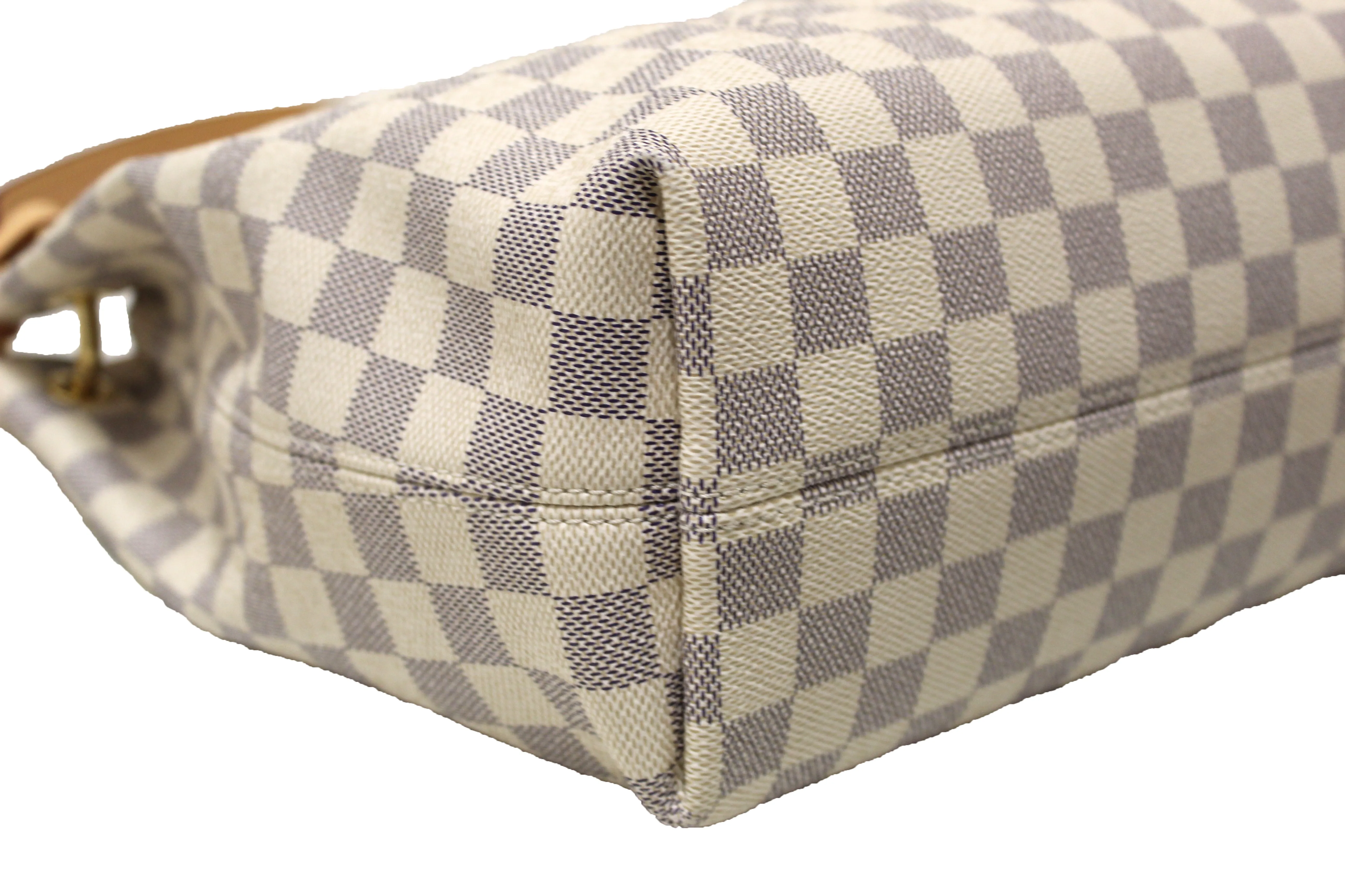 Authentic Louis Vuitton Damier Azur Graceful PM Hobo Shoulder Bag