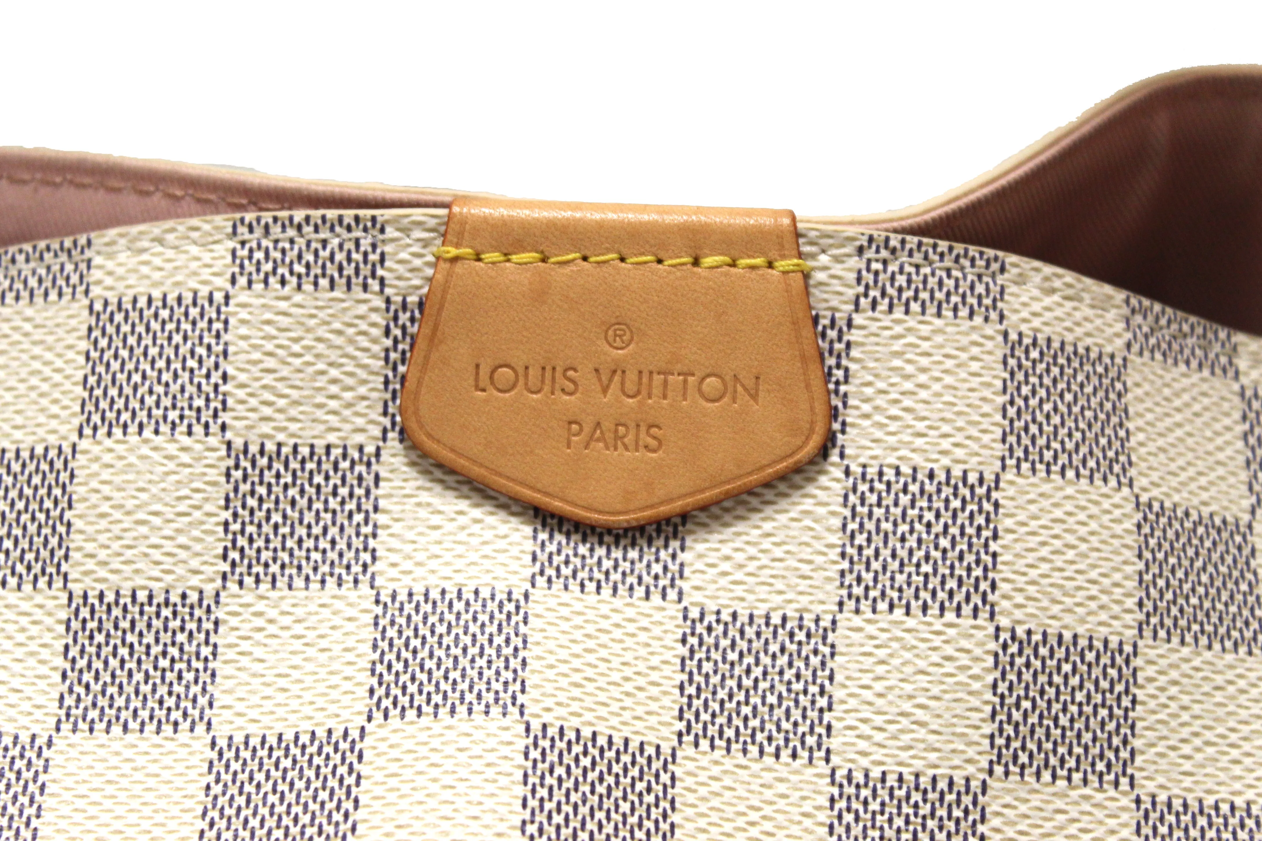 Authentic Louis Vuitton Damier Azur Graceful PM Hobo Shoulder Bag