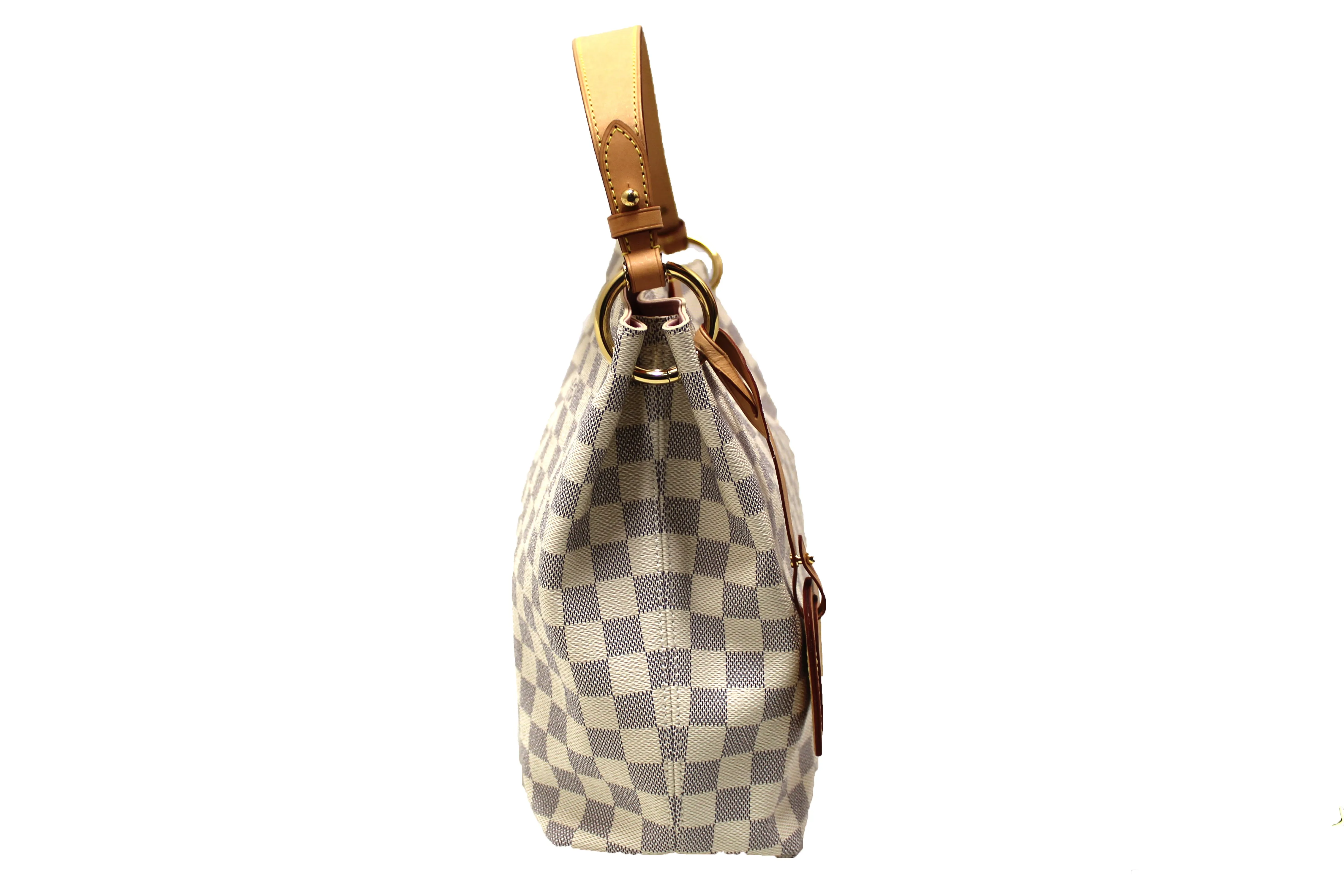 Authentic Louis Vuitton Damier Azur Graceful PM Hobo Shoulder Bag