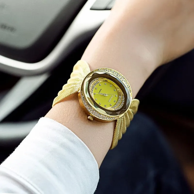 BAOHE Women's Fine Fashion Premium Quality Luxury Style Silver Tone Bracelet Watch