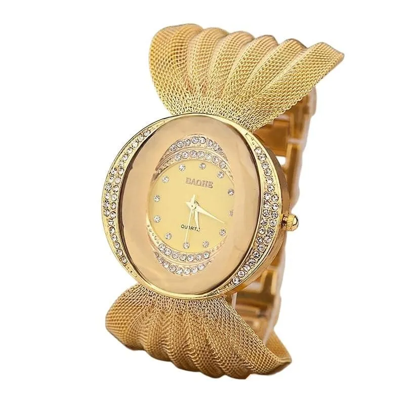 BAOHE Women's Fine Fashion Premium Quality Luxury Style Silver Tone Bracelet Watch