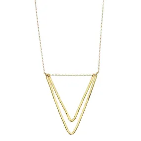 BEYA TRIANGLE PENDANT NECKLACE