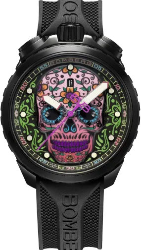 BOM Watch Bolt-68 Heritage Sugar Skull Purple Limited Edition