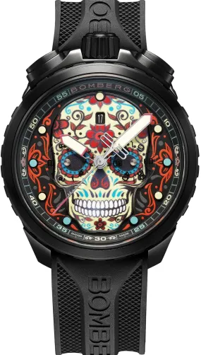 BOM Watch Bolt-68 Heritage Sugar Skull Red Limited Edition