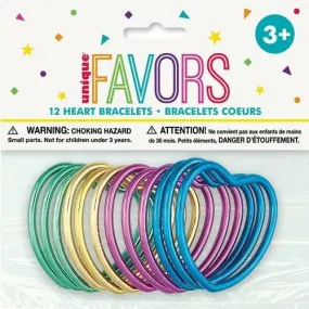 Bracelets Shiny Hearts - Party Favors