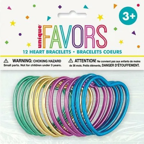 Bracelets Shiny Hearts - Party Favors