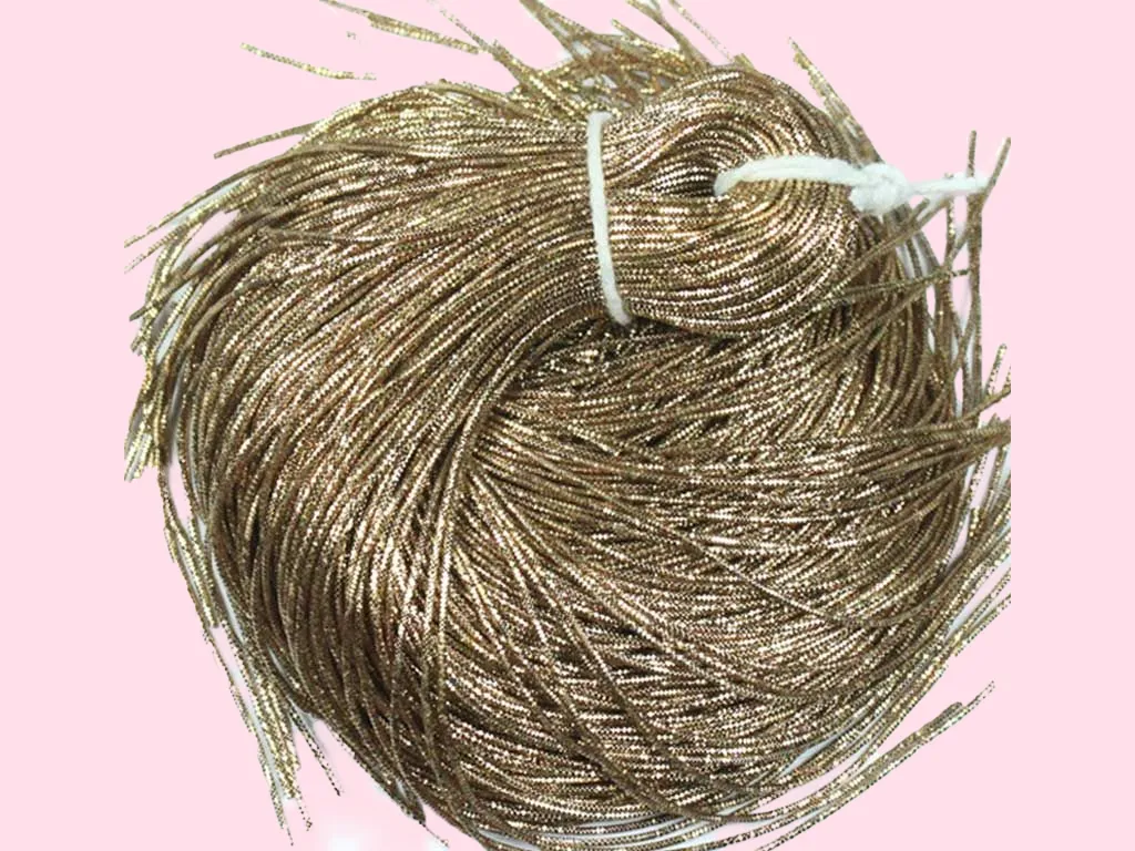 Brown Golden Nakshi / Bullion Wire