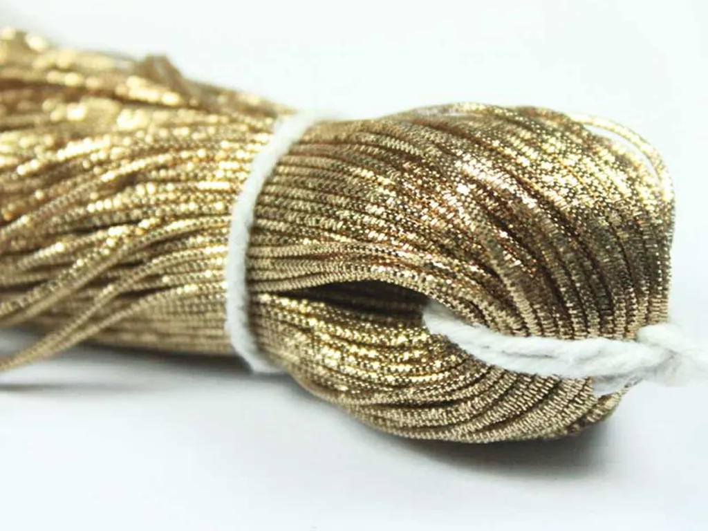 Brown Golden Nakshi / Bullion Wire