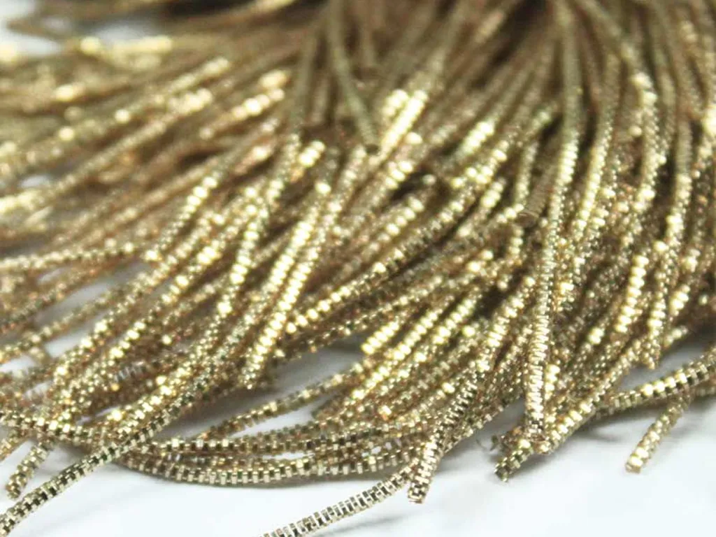 Brown Golden Nakshi / Bullion Wire