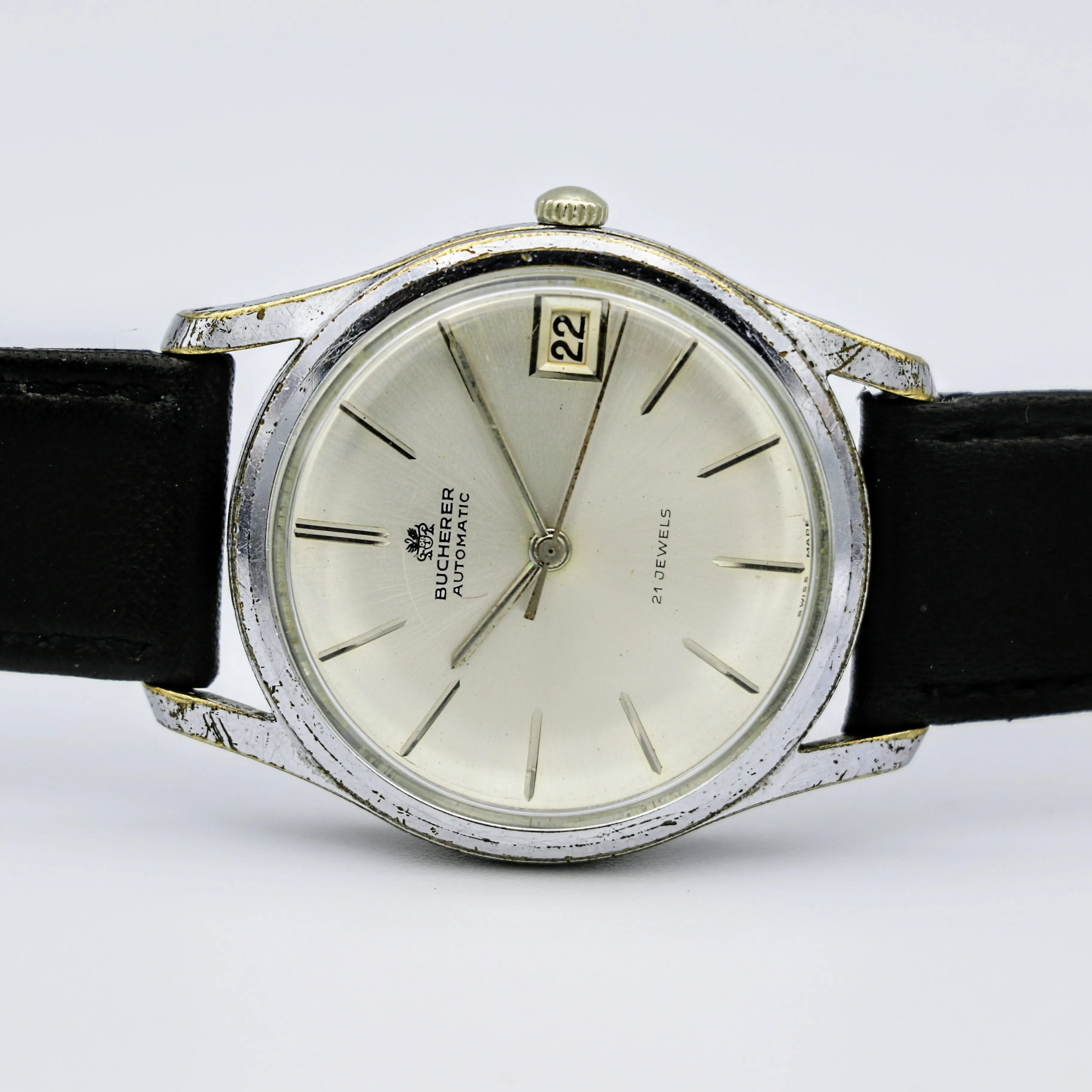 BUCHERER Automatic Watch 21 Jewels 4 ADJs Swiss Wristwatch