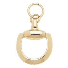 CANVAS STYLE CHARM BAR -Horsebit Charm in Shiny Gold