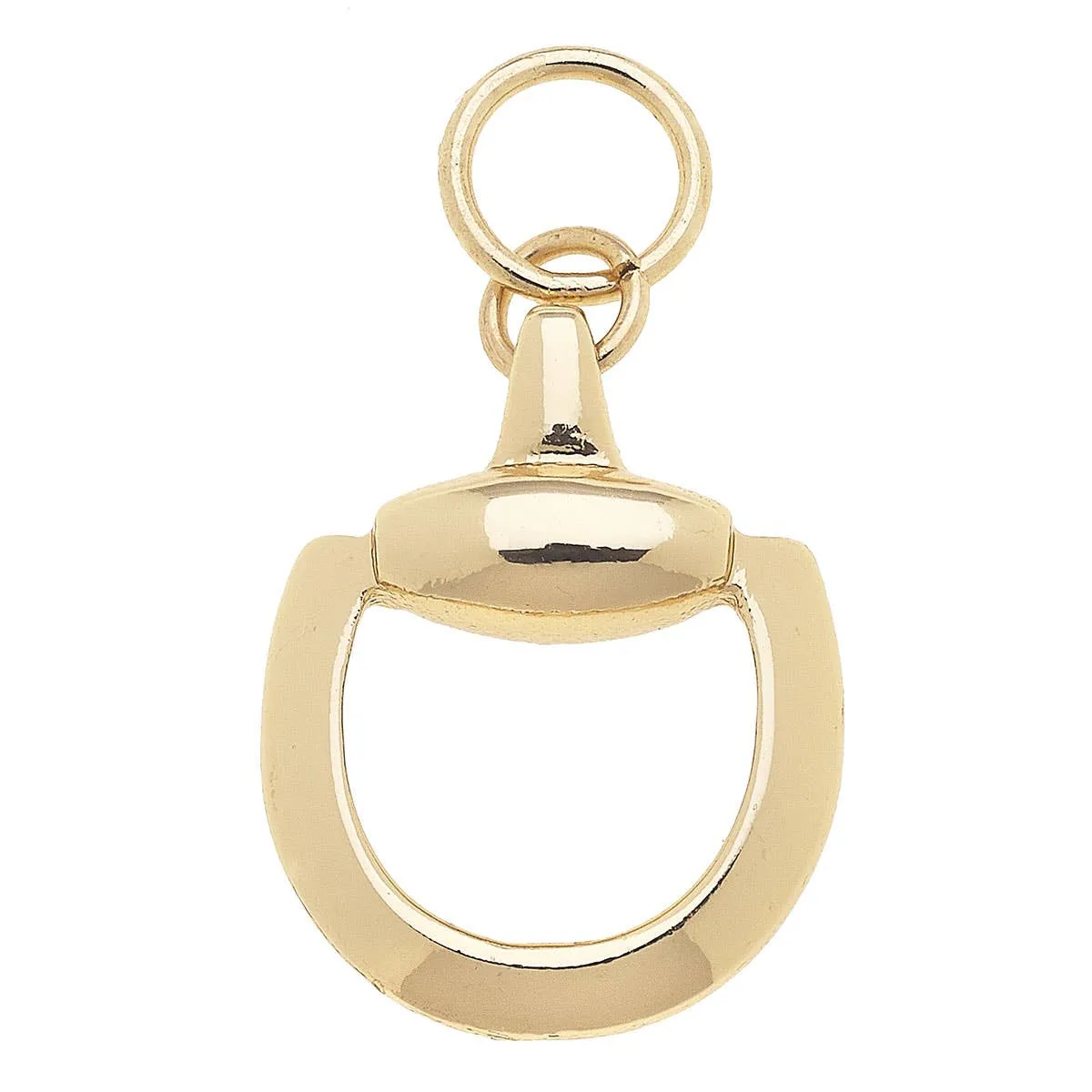 CANVAS STYLE CHARM BAR -Horsebit Charm in Shiny Gold