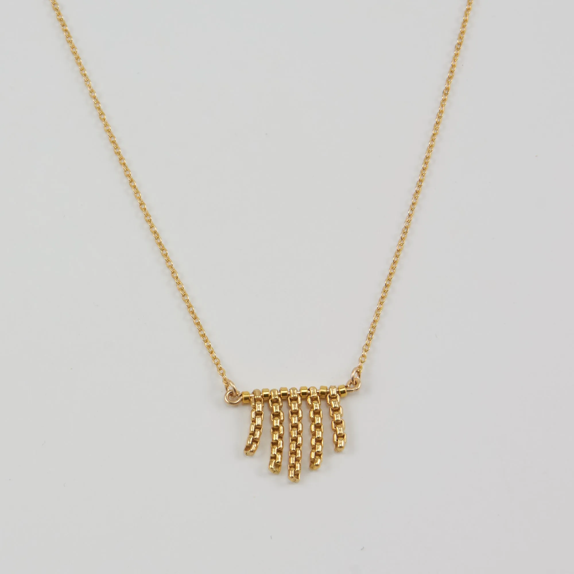 CHRYSA FRILL PENDANT NECKLACE