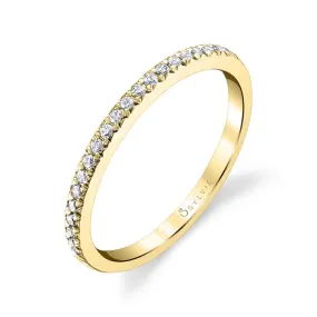 Classic Diamond Wedding Band 14k Gold Yellow