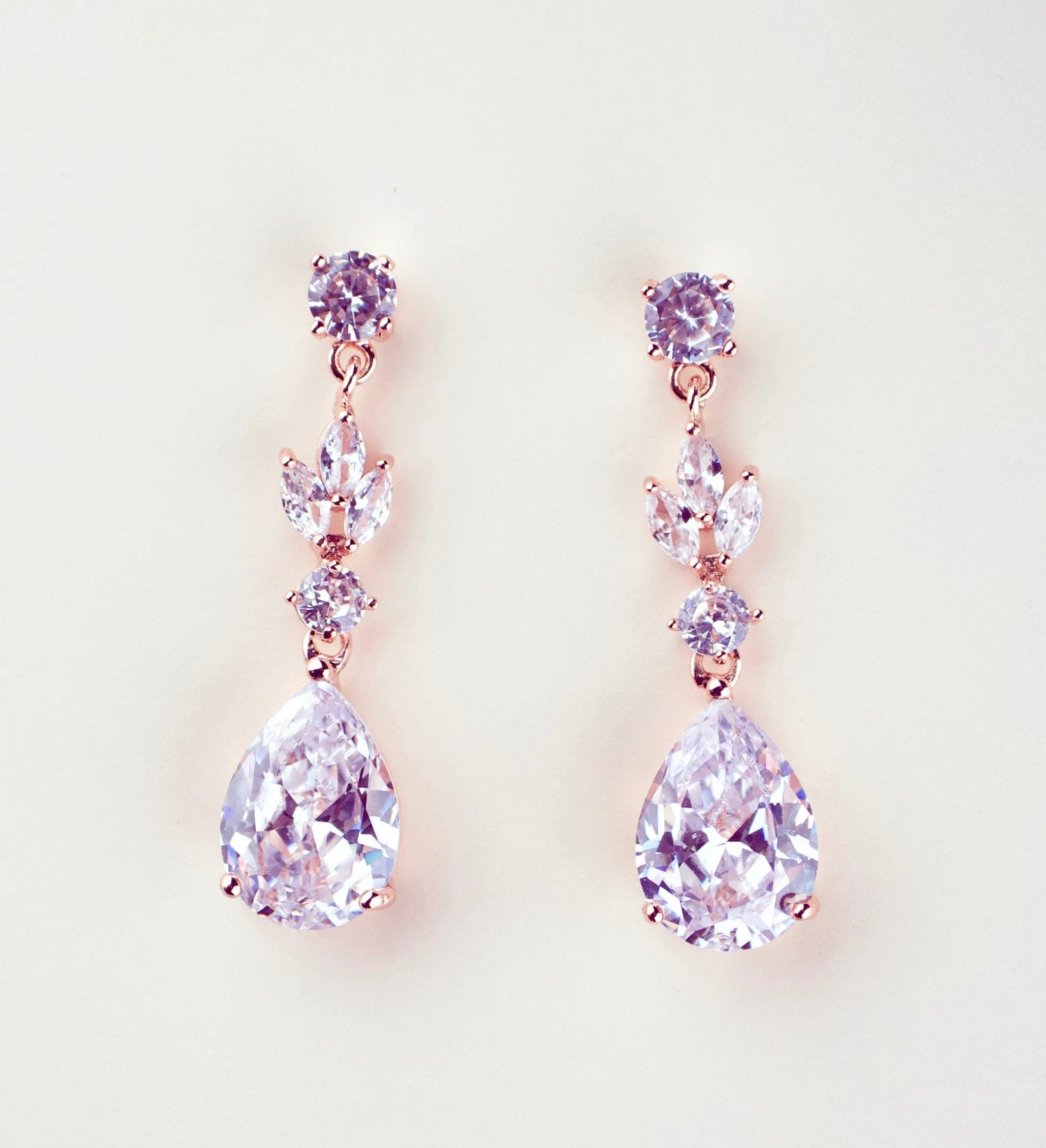 Crystal Bridal Earrings Drop Earrings Wedding Earrings Wedding Jewelry Crystal Tea drop Earrings Bridesmaids earrings Bridesmaids gift