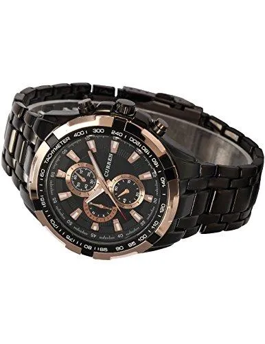 Curren Analogue Black Dial Men's Watch- CUR012