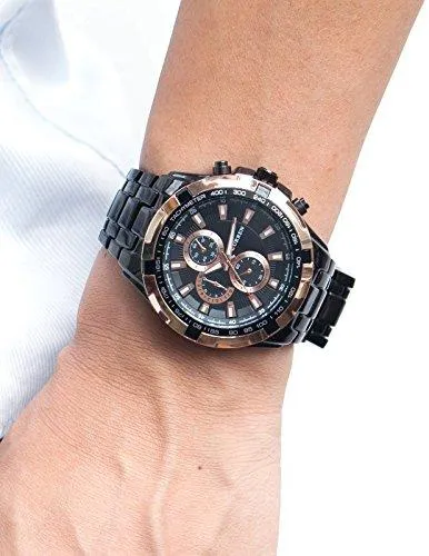 Curren Analogue Black Dial Men's Watch- CUR012