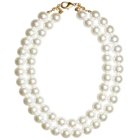 Double Birdie Pearl Necklace