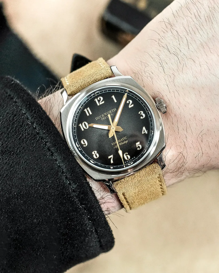 Duckworth Prestex Verimatic Black Fume Beige Suede