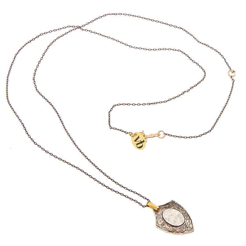 ELISE SHIELD PENDANT NECKLACE