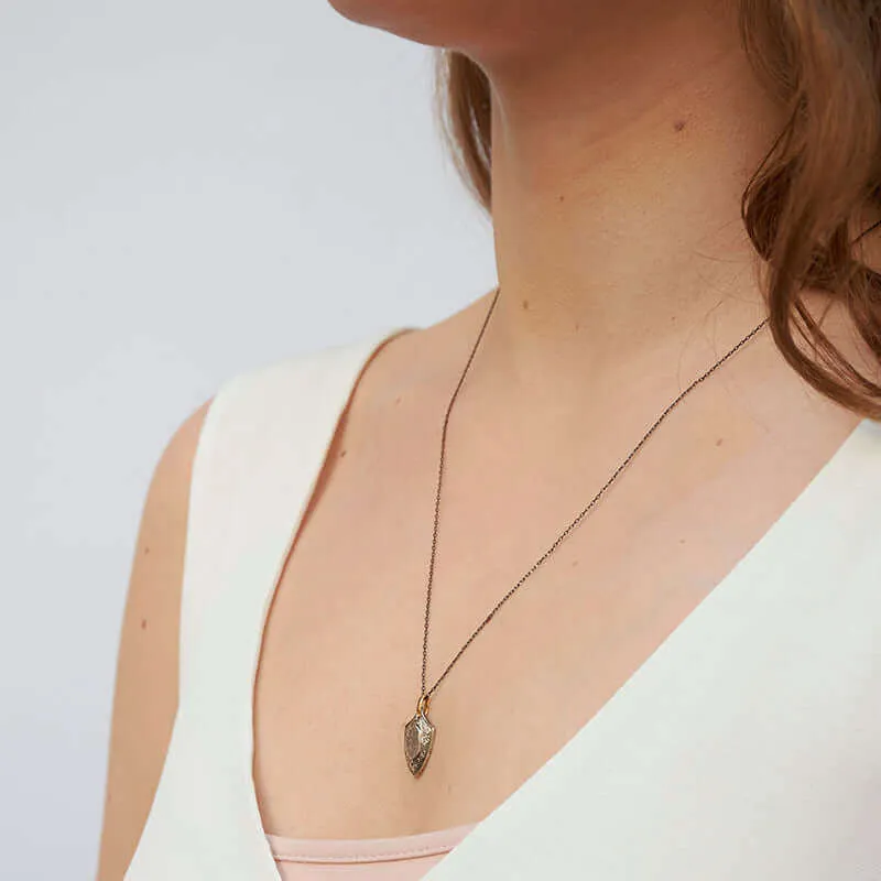 ELISE SHIELD PENDANT NECKLACE