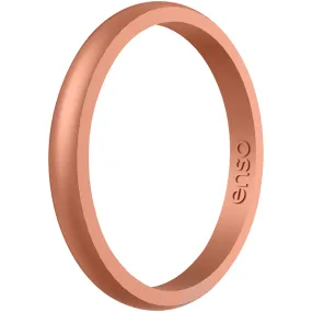 Enso Rings Halo Elements Series Silicone Ring - Copper