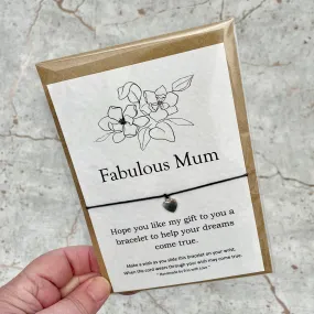 Fabulous Mum Wish Bracelet (Add-On)