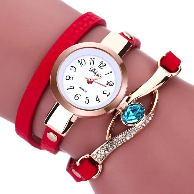 Fashion Bracelet Womens Watch Retro Leather Wrap Around Wrist Watches Ladies Diamond Clock Casual Watch Relogio Feminino #Ju