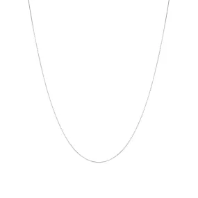 Fine Box Chain Necklace Sterling Silver