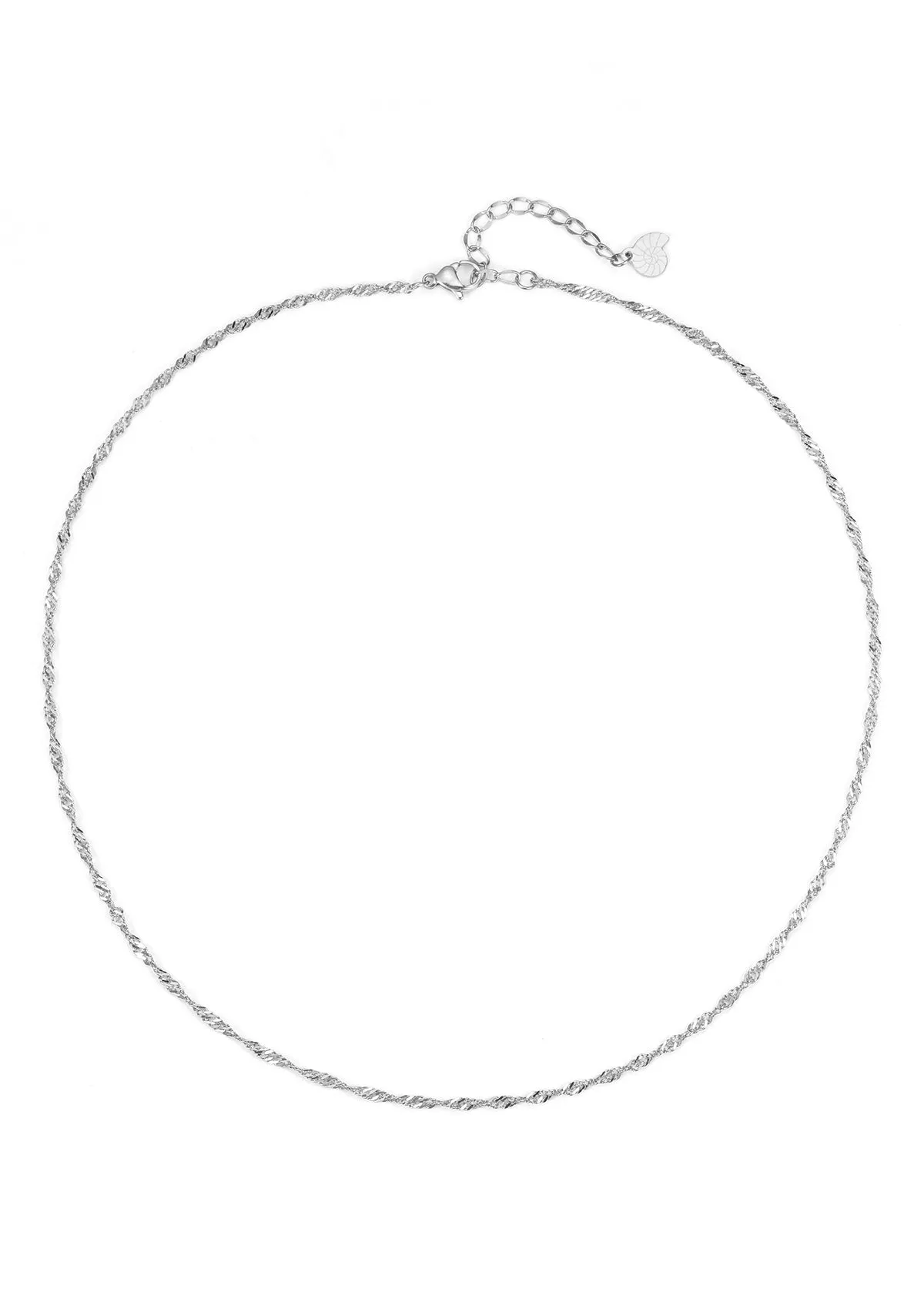 Fine Singapore Chain Necklace Silver