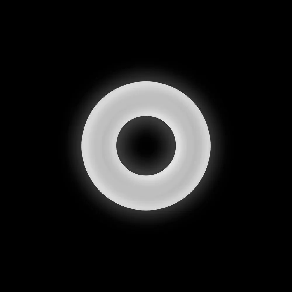 Firefly Bubble Ring Medium White