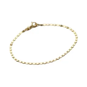 Flat Shiny Disc Bracelet