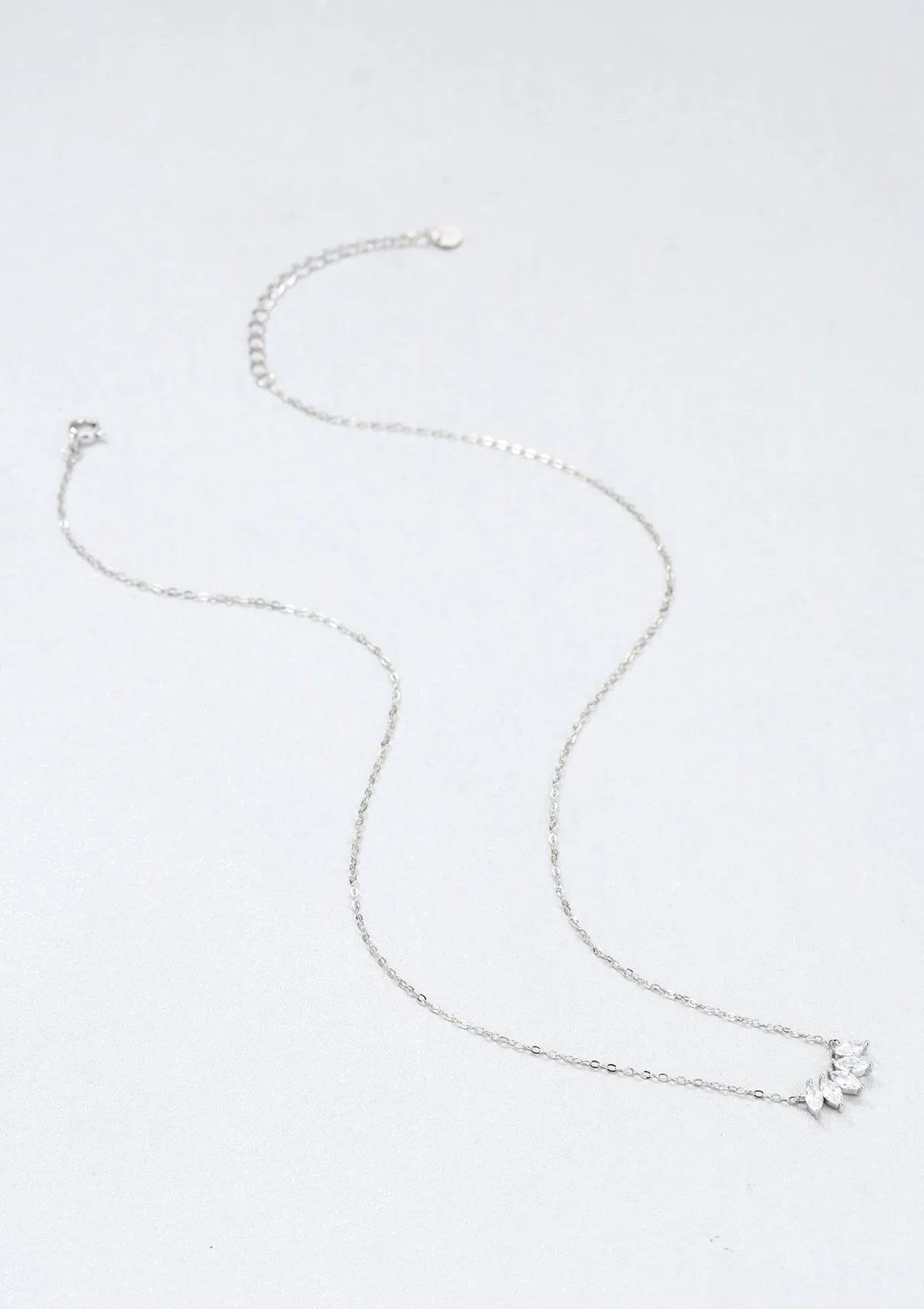 Gemstone Blossom Necklace Sterling Silver