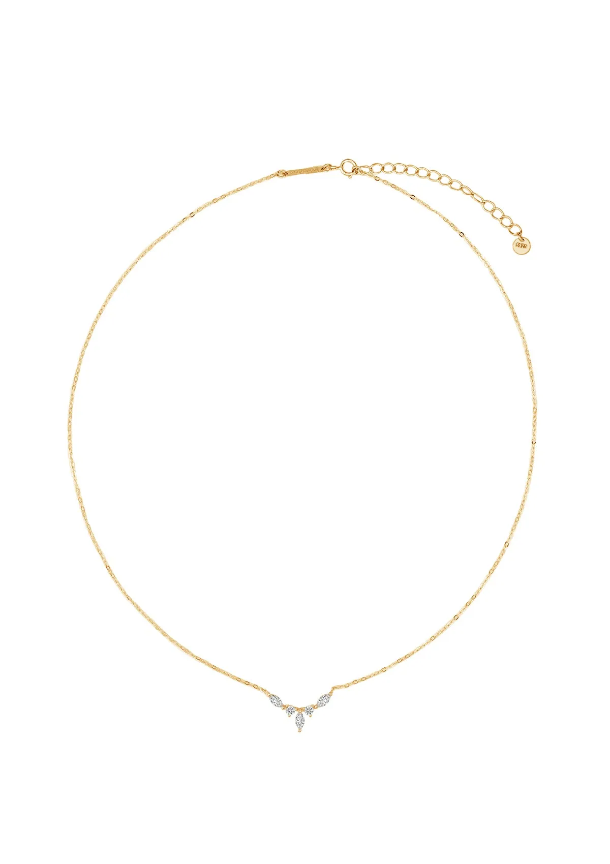 Gemstone Blossom Necklace Sterling Silver
