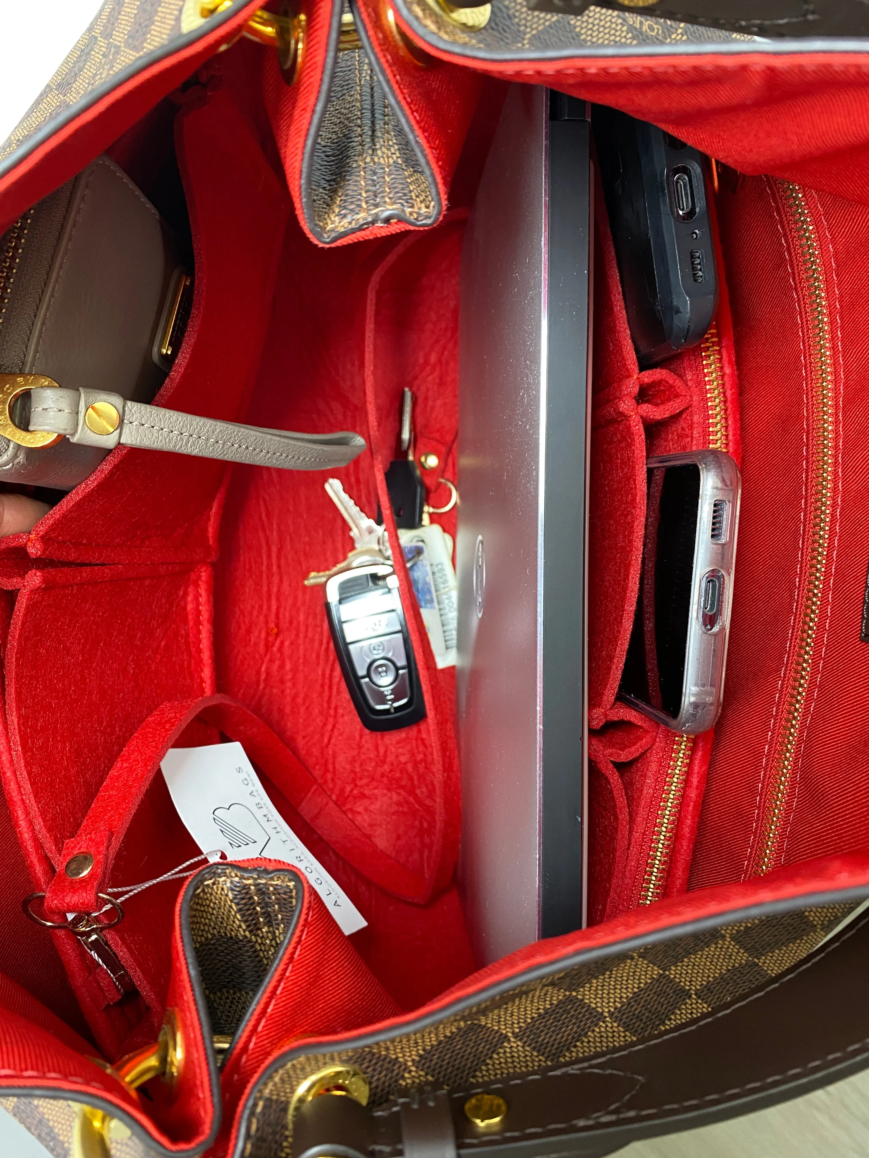 Graceful MM LV Purse Organizer Insert, 3mm Felt Shaper/Liner/Protector, Only @AlgorithmBags® for Louis Vuitton