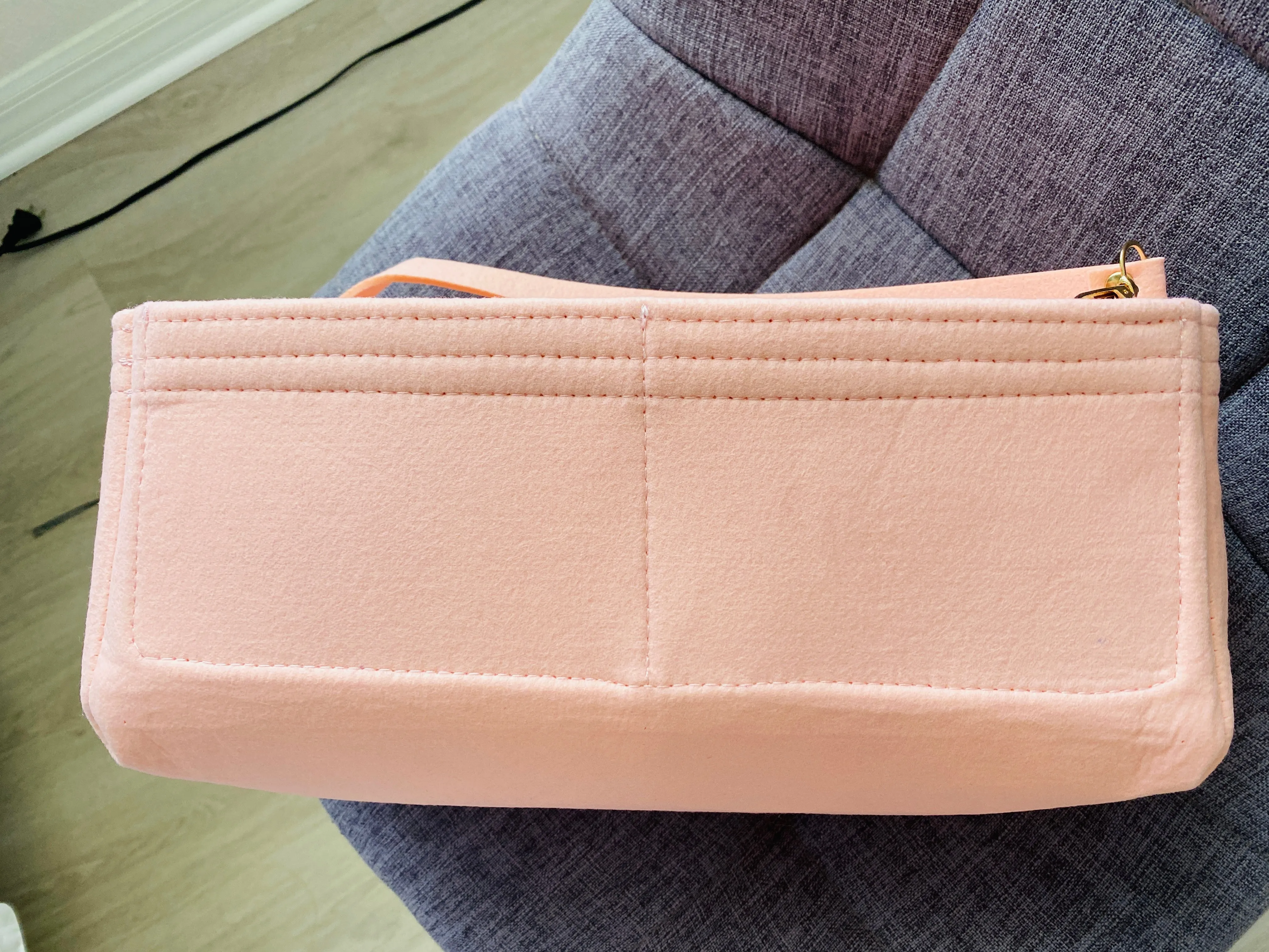 Graceful MM PM LV Purse Organizer Insert, Rose Ballerine, 3mm Felt, Shaper/Liner/Protector, Only @AlgorithmBags® for Louis Vuitton