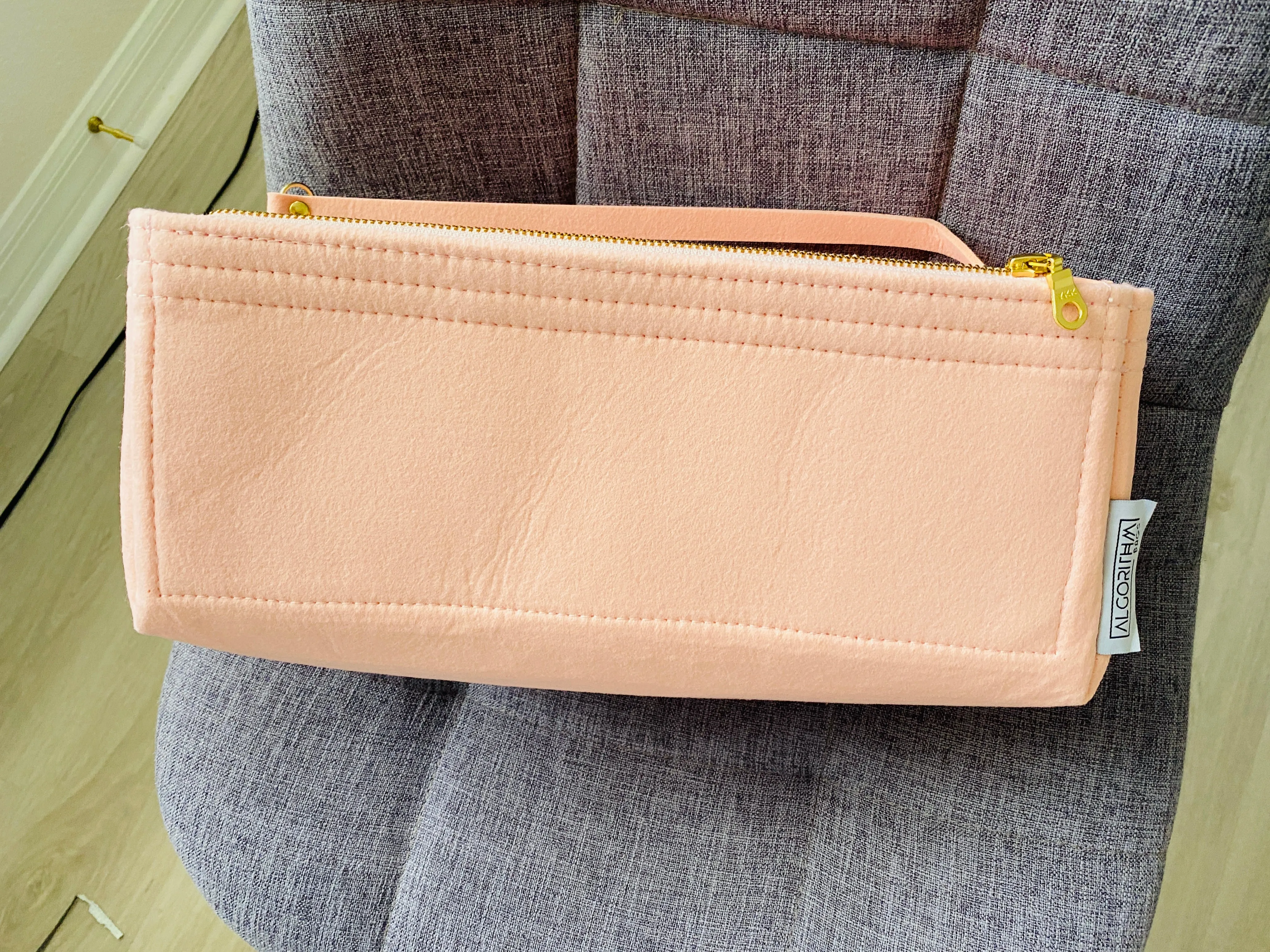 Graceful MM PM LV Purse Organizer Insert, Rose Ballerine, 3mm Felt, Shaper/Liner/Protector, Only @AlgorithmBags® for Louis Vuitton