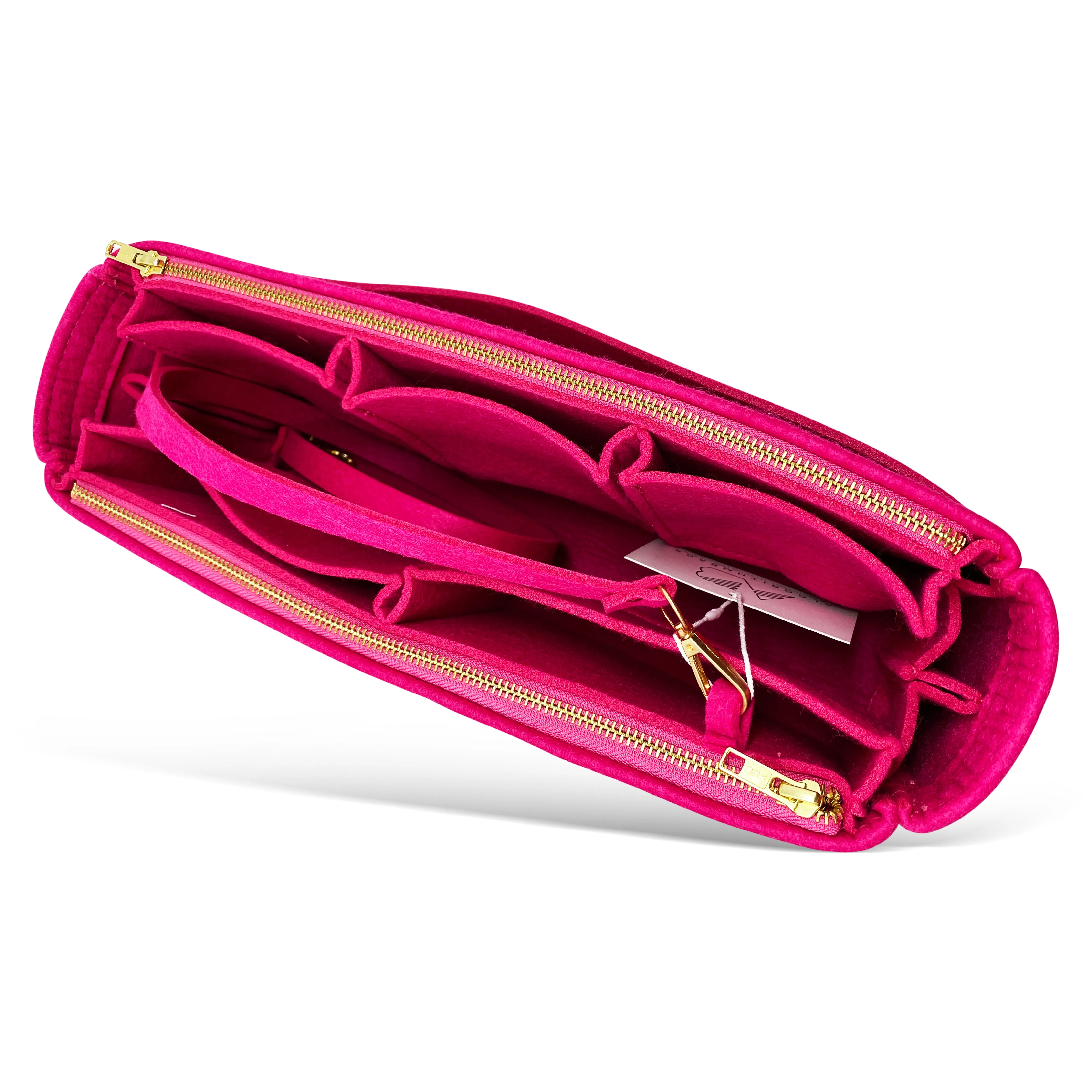 Graceful PM LV Purse Organizer Insert, 3mm Felt, Pivoine Fuchsia Shaper/Liner/Protector, Only @AlgorithmBags® for Louis Vuitton