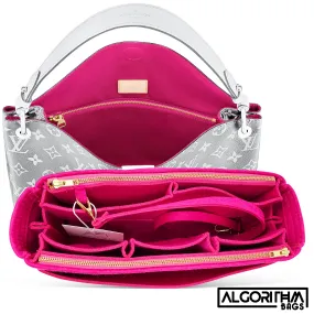 Graceful PM LV Purse Organizer Insert, 3mm Felt, Pivoine Fuchsia Shaper/Liner/Protector, Only @AlgorithmBags® for Louis Vuitton
