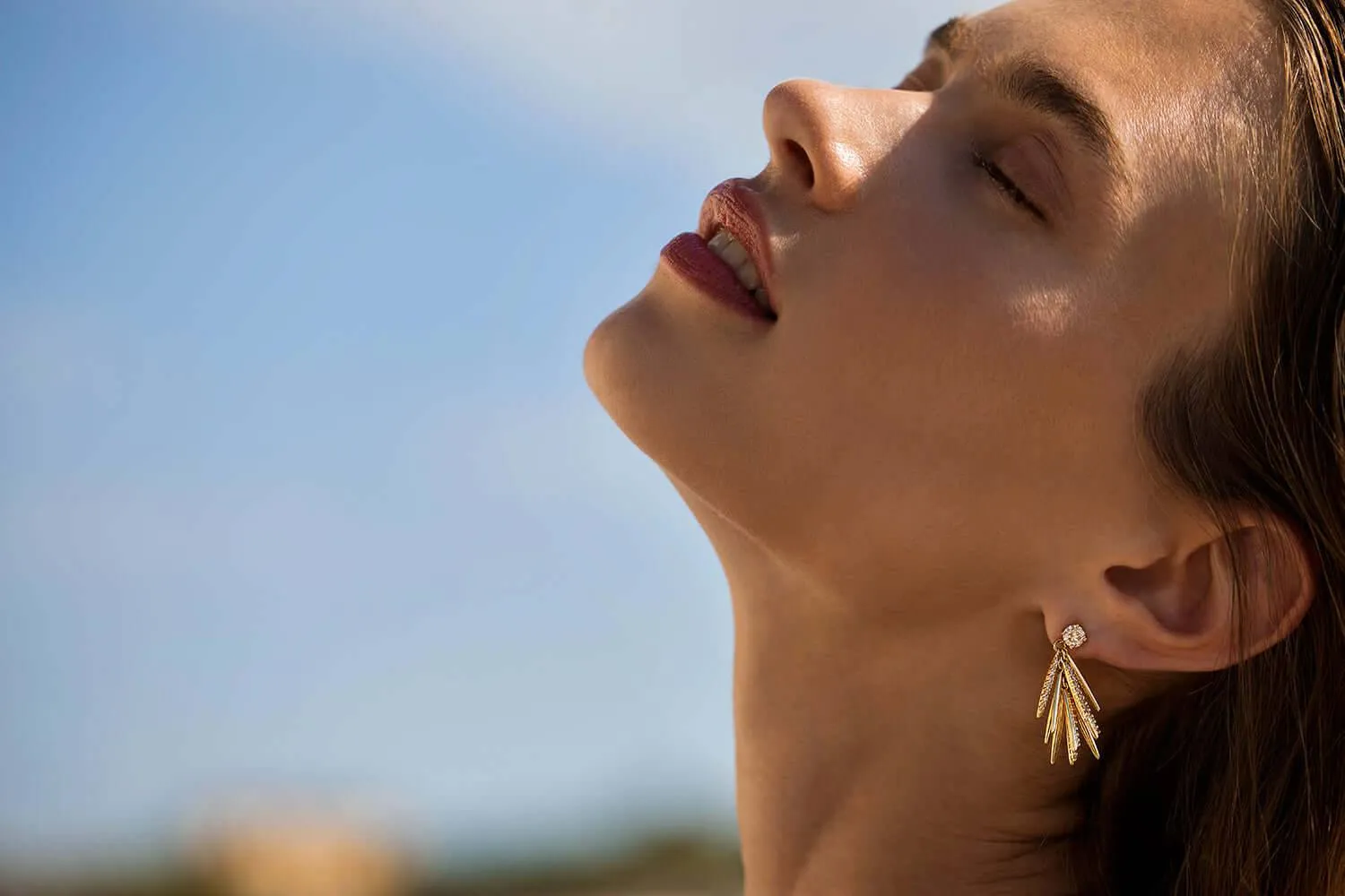 Grass Mini Bunch Drop Earrings