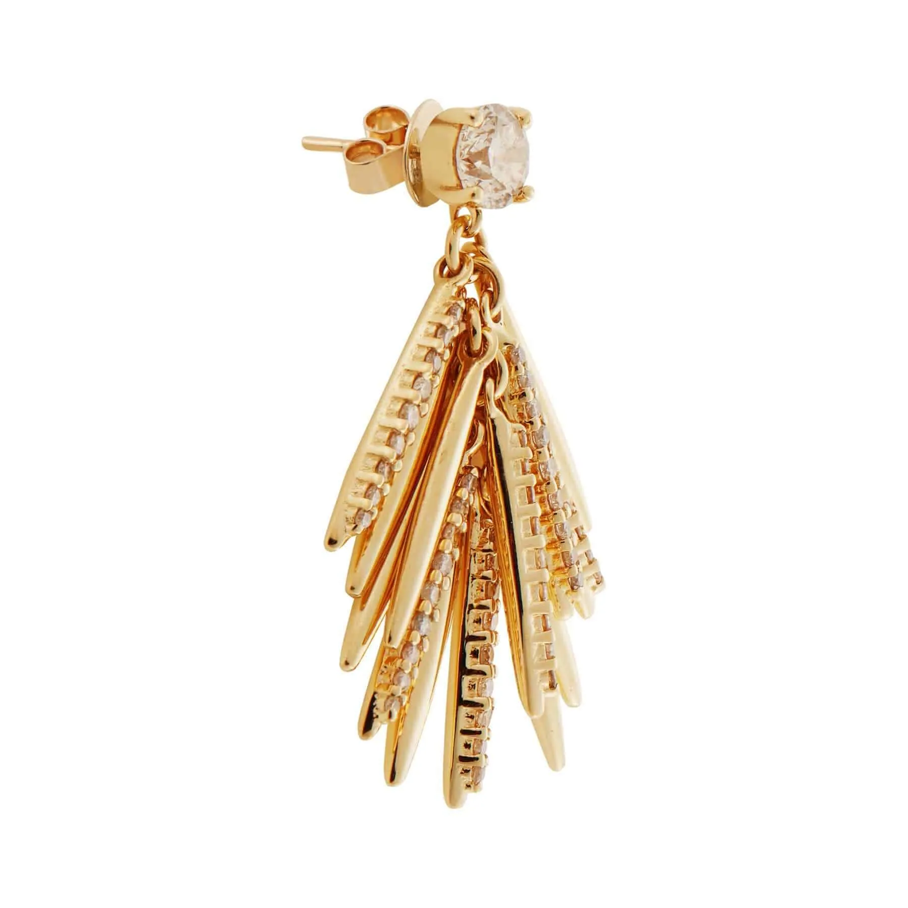 Grass Mini Bunch Drop Earrings