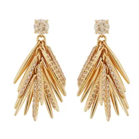 Grass Mini Bunch Drop Earrings
