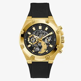 Guess GW0334G2 Black Silicone Strap Men Watches